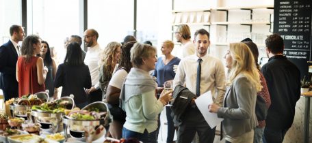 people collaborating in an event